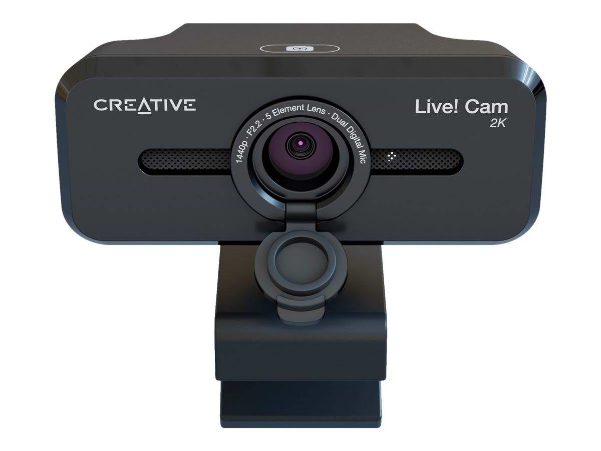 מצלמת רשת עם זום דיגיטלי 4X ומיקרופונים מובנים Creative Live! Cam Sync V3 - 2K QHD 1080p - צבע שחור שנה אחריות ע"י יבואן רשמי