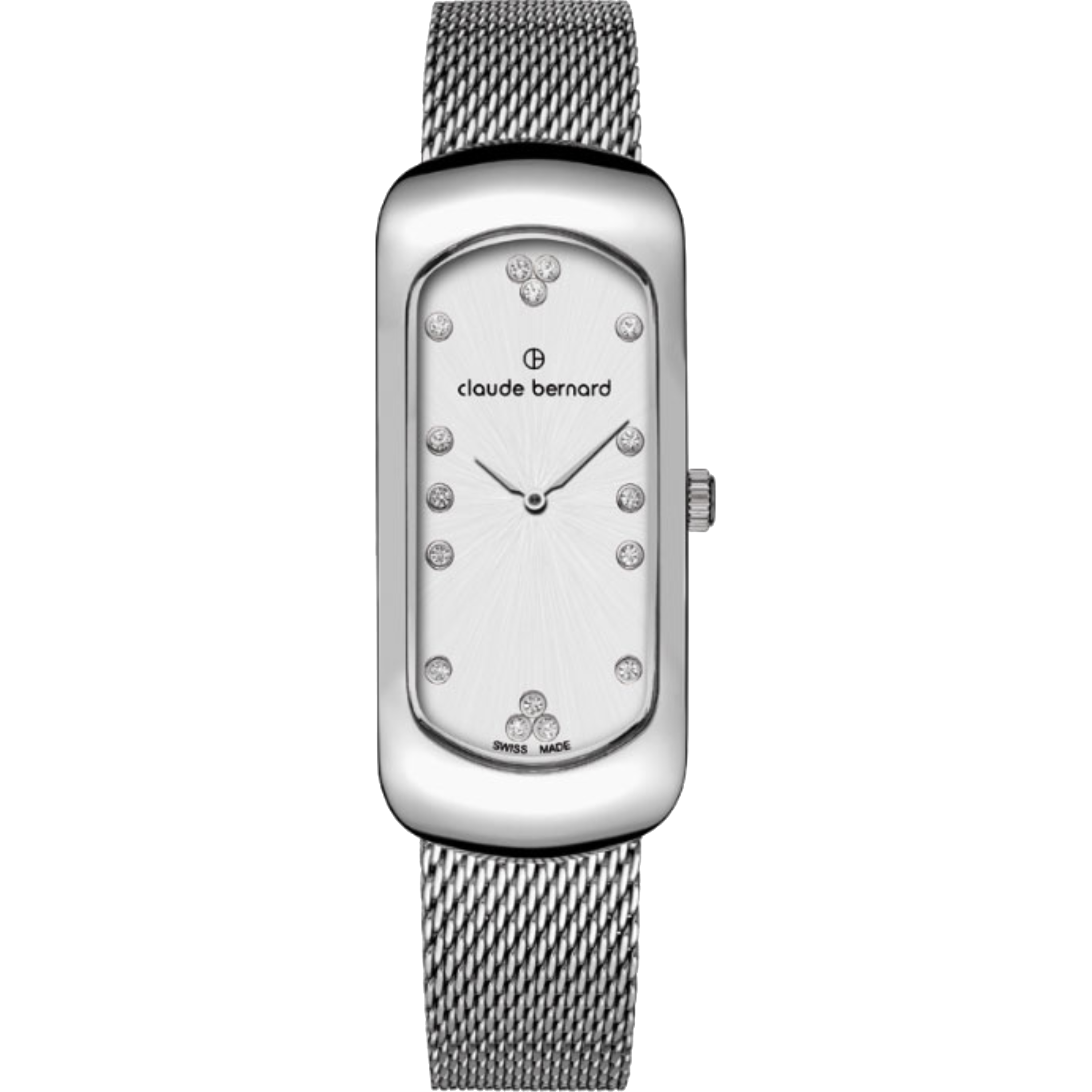 שעון יד לאישה Claude Bernard 20227 3M APN 20mm צבע כסף/ספיר קריסטל - אחריות לשנה ע"י היבואן