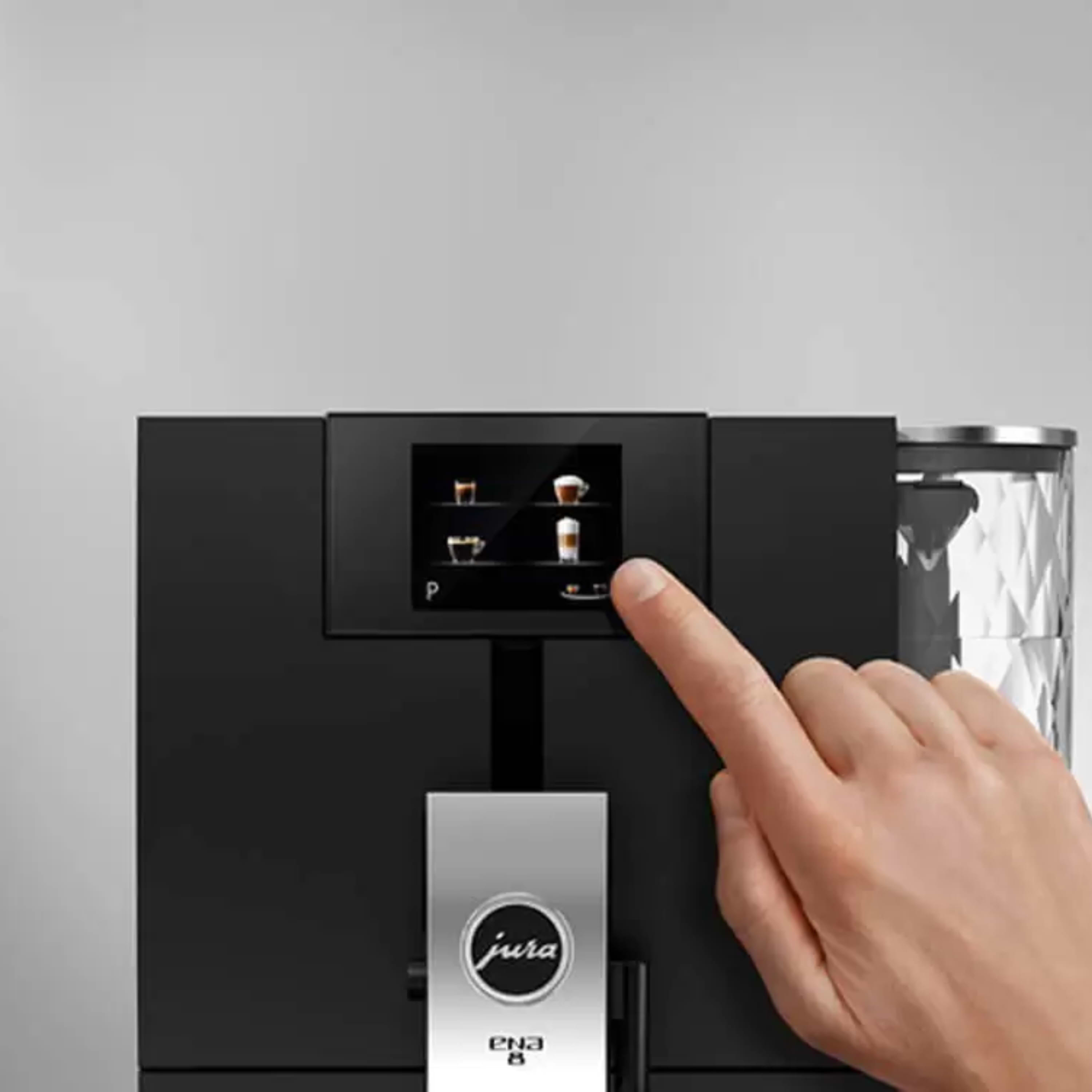 מכונת קפה מדגם Jura ENA8 - צבע שחור