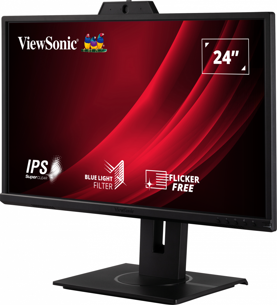 מסך מחשב נייד 24"ViewSonic VG2440V FHD IPS - צבע שחור שלוש שנות אחריות ע"י יבואן רישמי