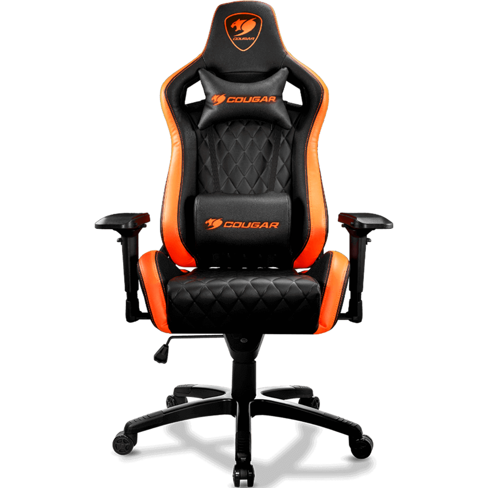 كرسي جيمنج Cougar Armor S Gaming Chair - باللون الأسود וبرتقالي שנה אחריות ע