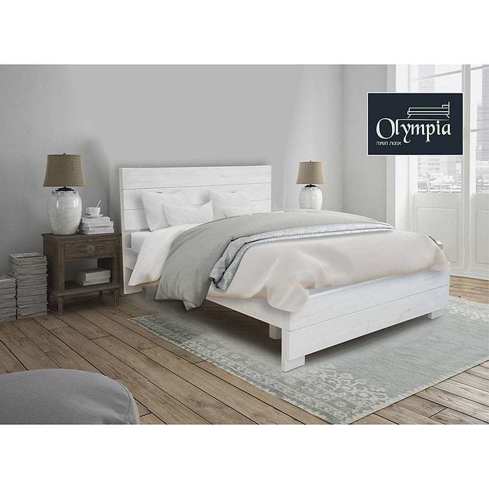מיטה זוגית מעוצבת ומזרן קפיצים מתנה אולימפיה וונגה דגם OLYMPIA 5003