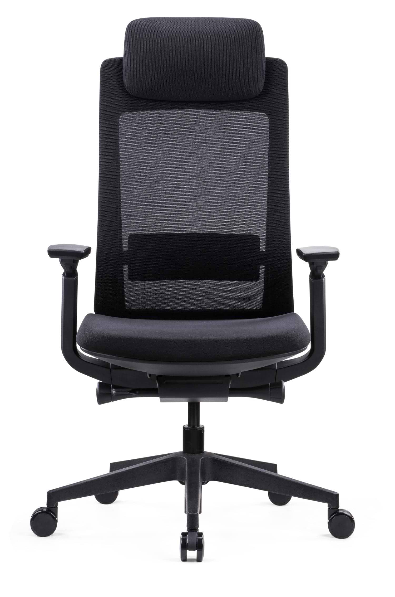 כיסא ארגונומי עם משענת ראש דגם אלביט צבע שחור מבית SitPlus