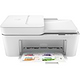 طابعة مدمجة HP DeskJet Plus 4120 AIO - لون أبيض