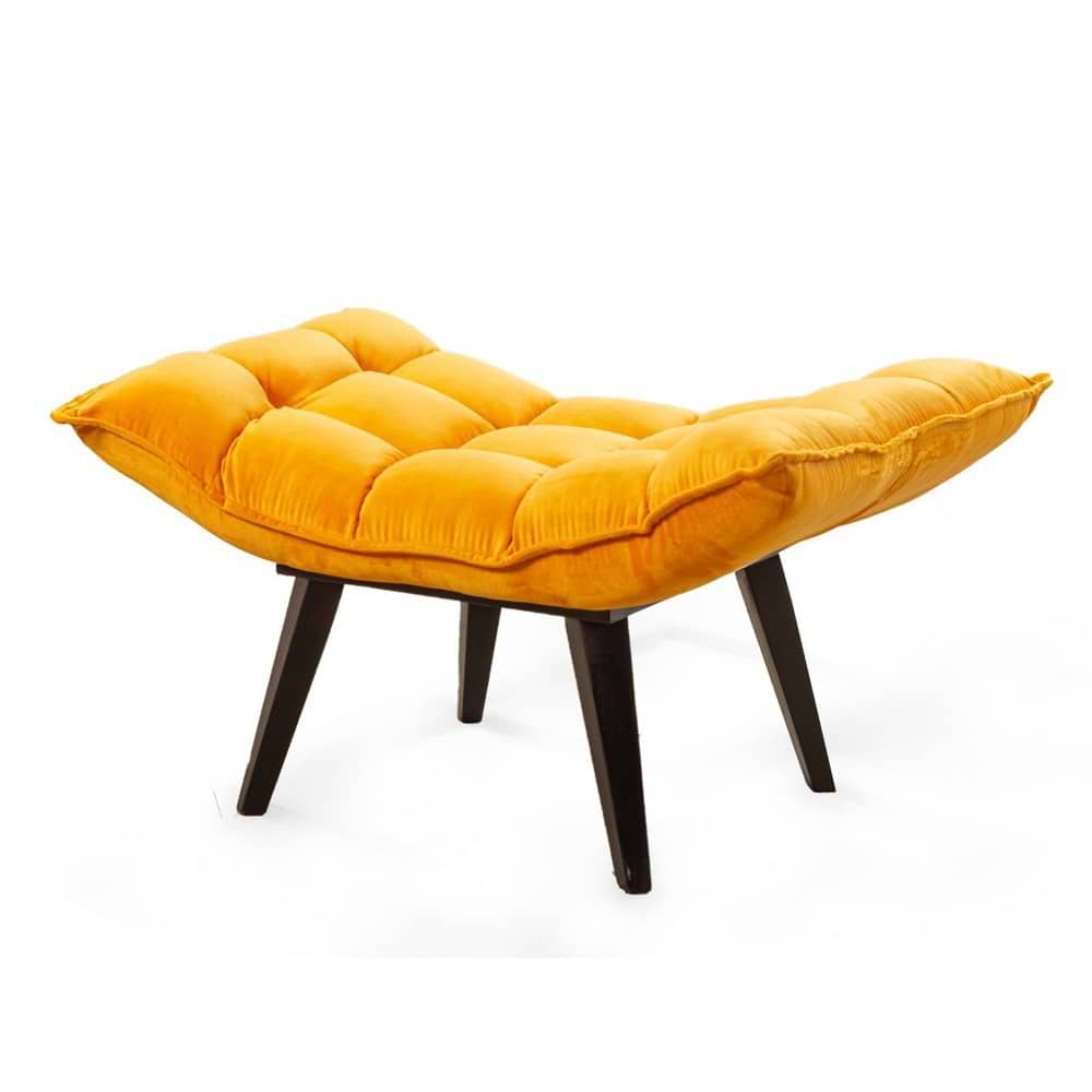 كرسي והדום מבד לילי برتقالي LEONARDO ليوناردو