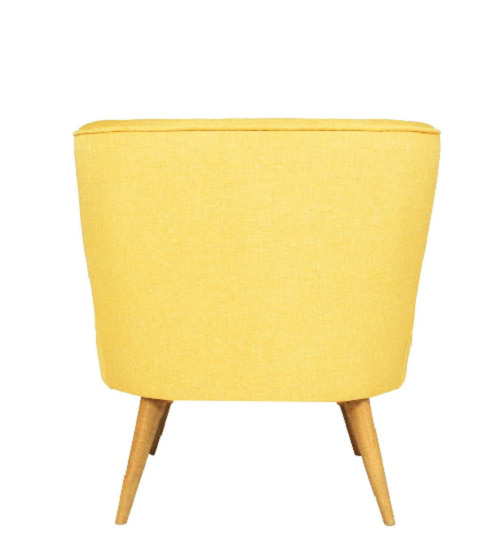 כורסא מעוצבת Riverhead בצבע צהוב HOMAX