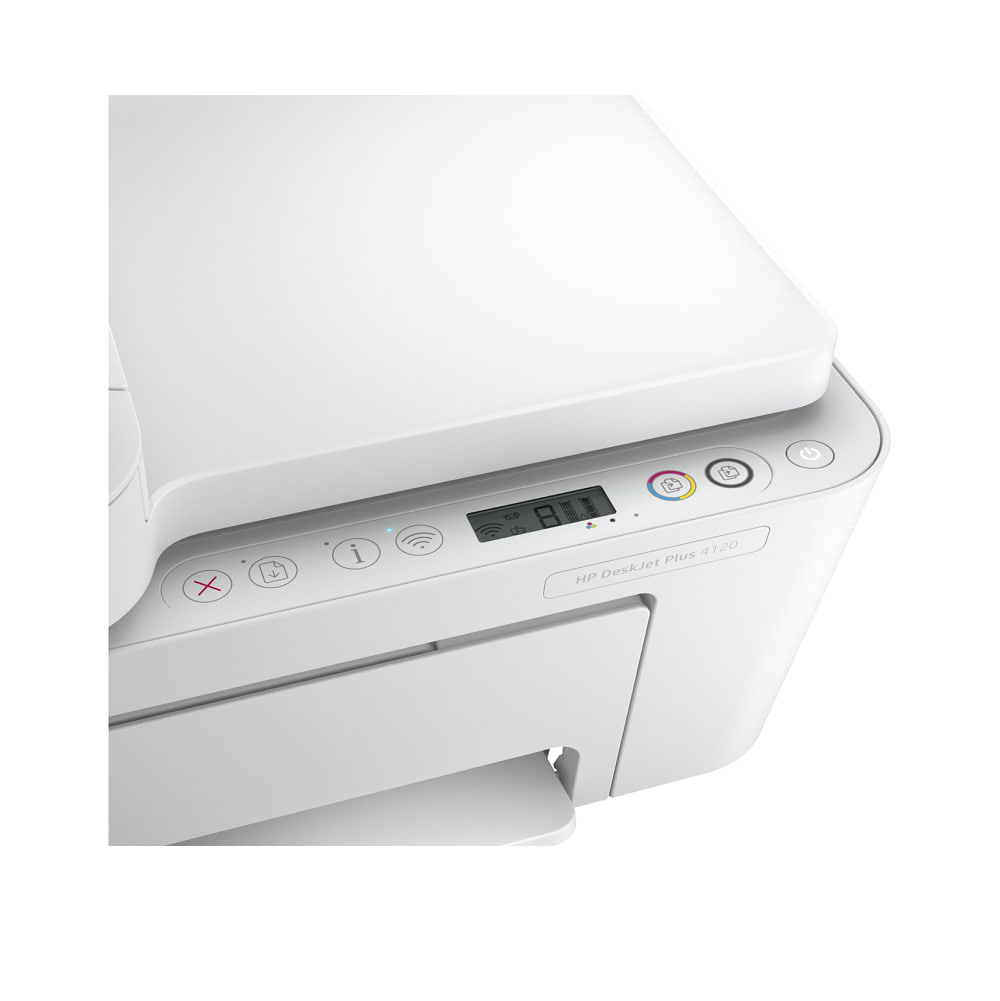 طابعة مدمجة  HP DeskJet Plus 4120 AIO - لون أبيض שנה אחריות ע