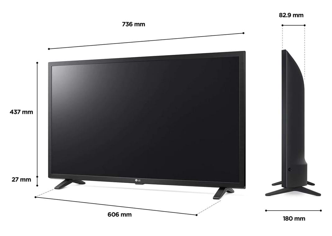 تلفاز ذكي 32 بوصة LED LG Smart TV, HD مع معالج α5 جيل 5 مع ذكاء إصطناعي (AI) موديل: 32LQ630B6LB