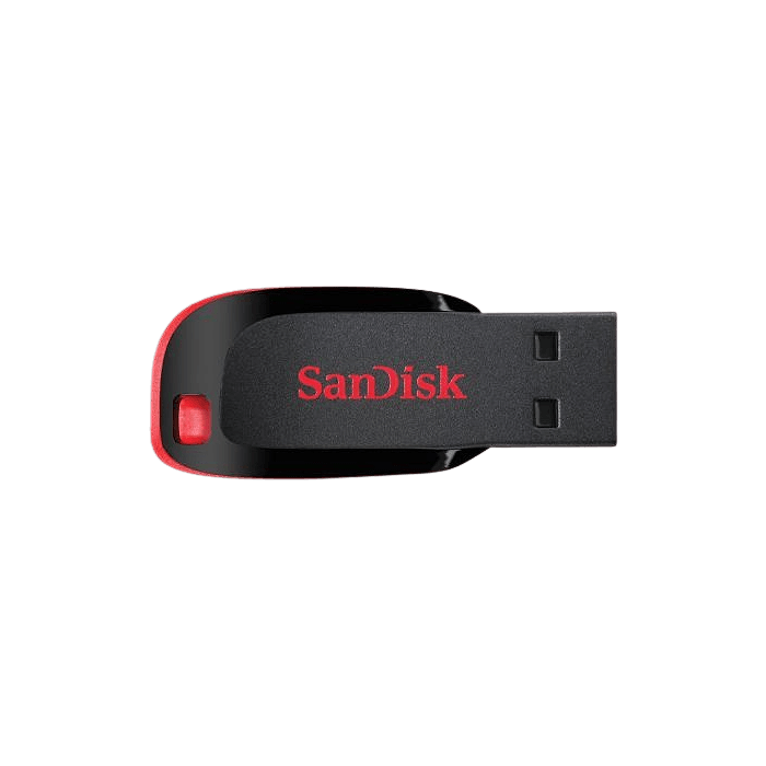 זיכרון נייד SanDisk Cruzer Blade 32GB - חמש שנות אחריות עי היבואן הרשמי 
