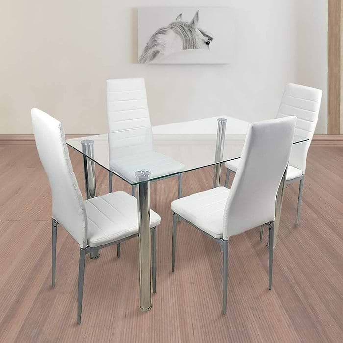 פינת אוכל מודרנית סרג'י פרוסט שולחן וארבע כיסאות דגם HOMAX
