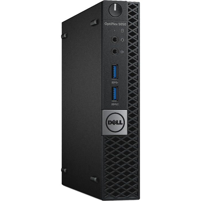 מחשב נייח מחודש Dell OptiPlex 5050 Mini Core i5-7500T 512GB SSD 16GB RAM Windows 11 Pro - צבע שחור שנה אחריות