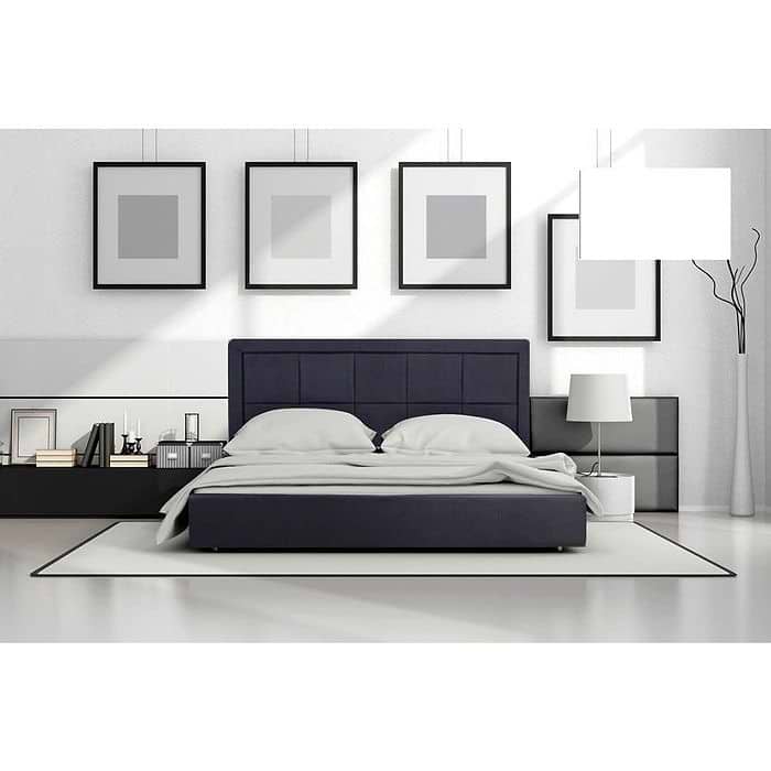  מיטה זוגית ומזרון קפיצים מתנה שחור דגם OLYMPIA 6019