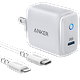 מטען וכבל לאייפון Anker 18W PD USB-C MFI Cable - צבע לבן אחריות ע"י היבואן הרשמי