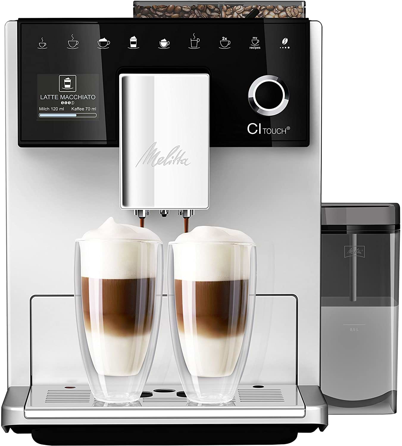ماكينة قهوة أوتوماتيكية מליטה סי جزيرة טאץ' فضي Melitta CI Touch