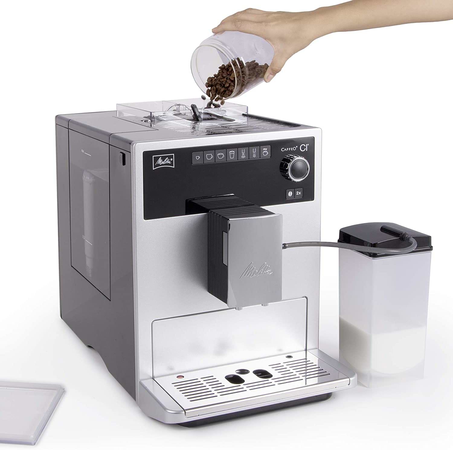 ماكينة قهوة أوتوماتيكية מליטה סי جزيرة טאץ' فضي Melitta CI Touch