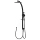 סקורפיו ערכת פינוק בראס שחור ראש מקלחת עגול קוטר 25 ס''מ נירוסטה 304 מזלף מעוצב תואם MATINA