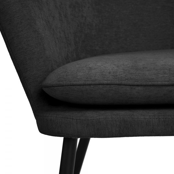 כורסא מעוצבת דגם DIXIER צבע אפור כהה HOMAX