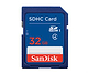 כרטיס זיכרון בנפח SanDisk 32GB SD סנדיסק