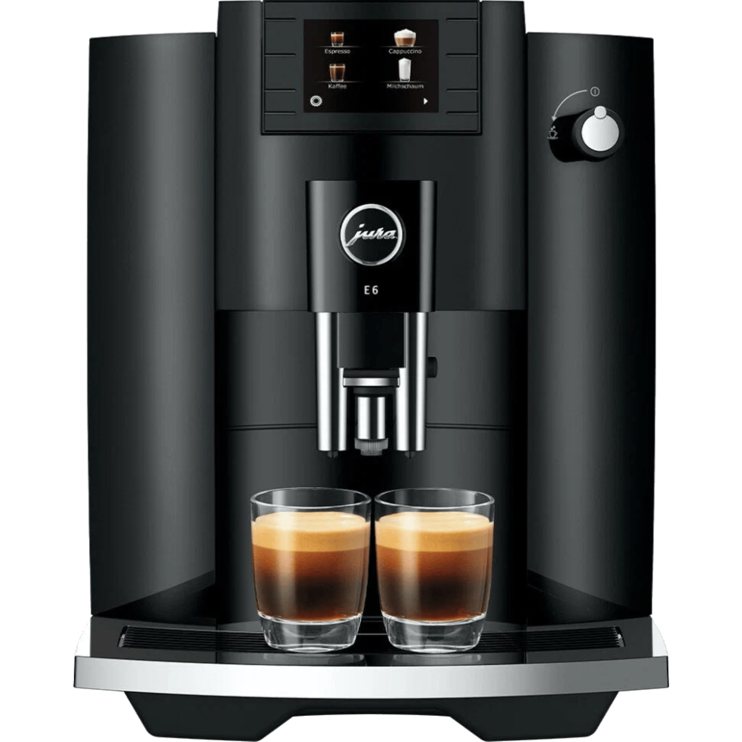 מכונת פולי קפה מדגם Jura E6 - צבע שחור אחריות לשנתיים ע