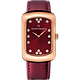 שעון יד לאישה Claude Bernard 20226 37R ROUPR 30mm צבע בורדו/ספיר קריסטל - אחריות לשנתיים