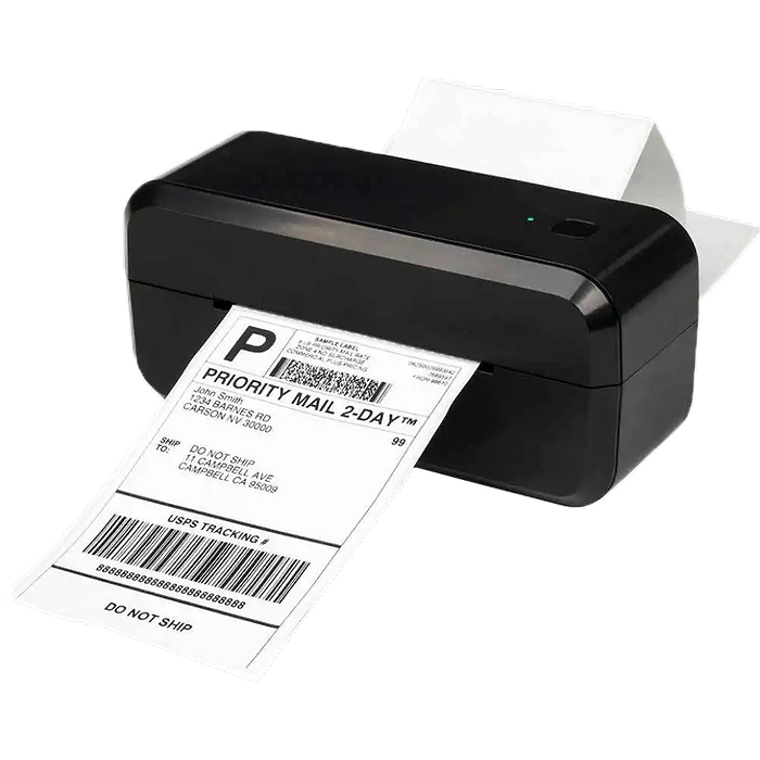 מדפסת מדבקות למשלוחים אלחוטית AM243 - צבע שחור שנה אחריות עי היבואן הרשמי