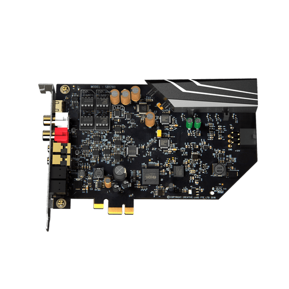 כרטיס קול داخلي Creative AE9 Ultimate 32-bit / 384 kHz PCI-e Sound Card and DAC with Xamp - لون رمادي שנה אחריות ע