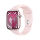 שעון חכם Apple Watch Series 9 GPS 45mm Pink Aluminium Case with Light Pink Sport Band - M/L - צבע ורוד שנה אחריות ע"י היבואן הרשמי