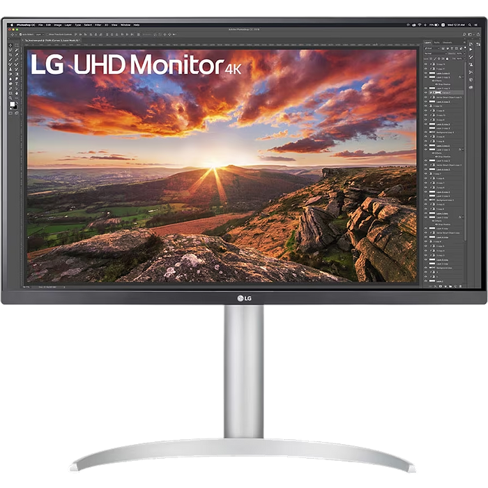 מסך מחשב 27'' LG 27UP85NP-W FreeSync IPS 4K UHD HDR10 - צבע לבן שלוש שנות אחריות עי היבואן הרשמי