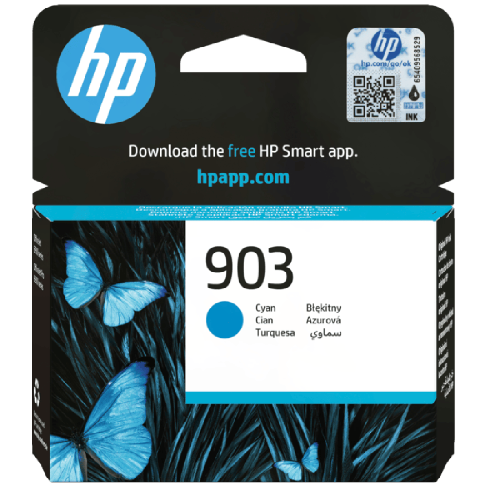 حبر ציאן HP 903 / T6L87AE לطابعة موديل HP OfficeJet 6950
