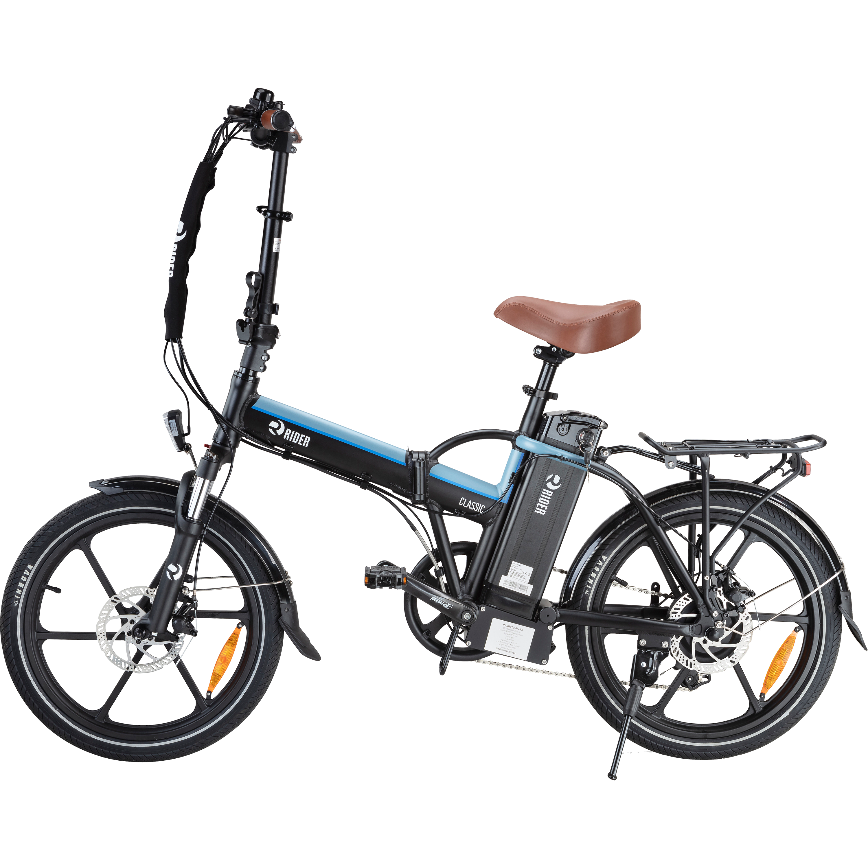 אופניים חשמליים 20/2 Classic מבית Rider 48V / 13A - צבע אפור שנה אחריות ע