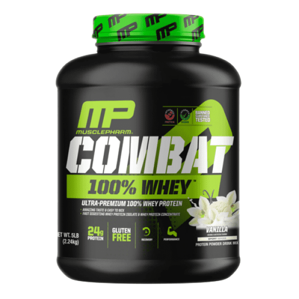 אבקת חלבון MusclePharm Combat 100% Whey 2.3 ק''ג טעם שוקו אור ספורט 