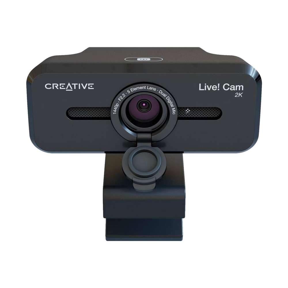 מצלמת רשת עם זום דיגיטלי ומיקרופונים מובנים Creative Live! Cam Sync V3 - 2K QHD 1080p - צבע שחור שנה אחריות ע