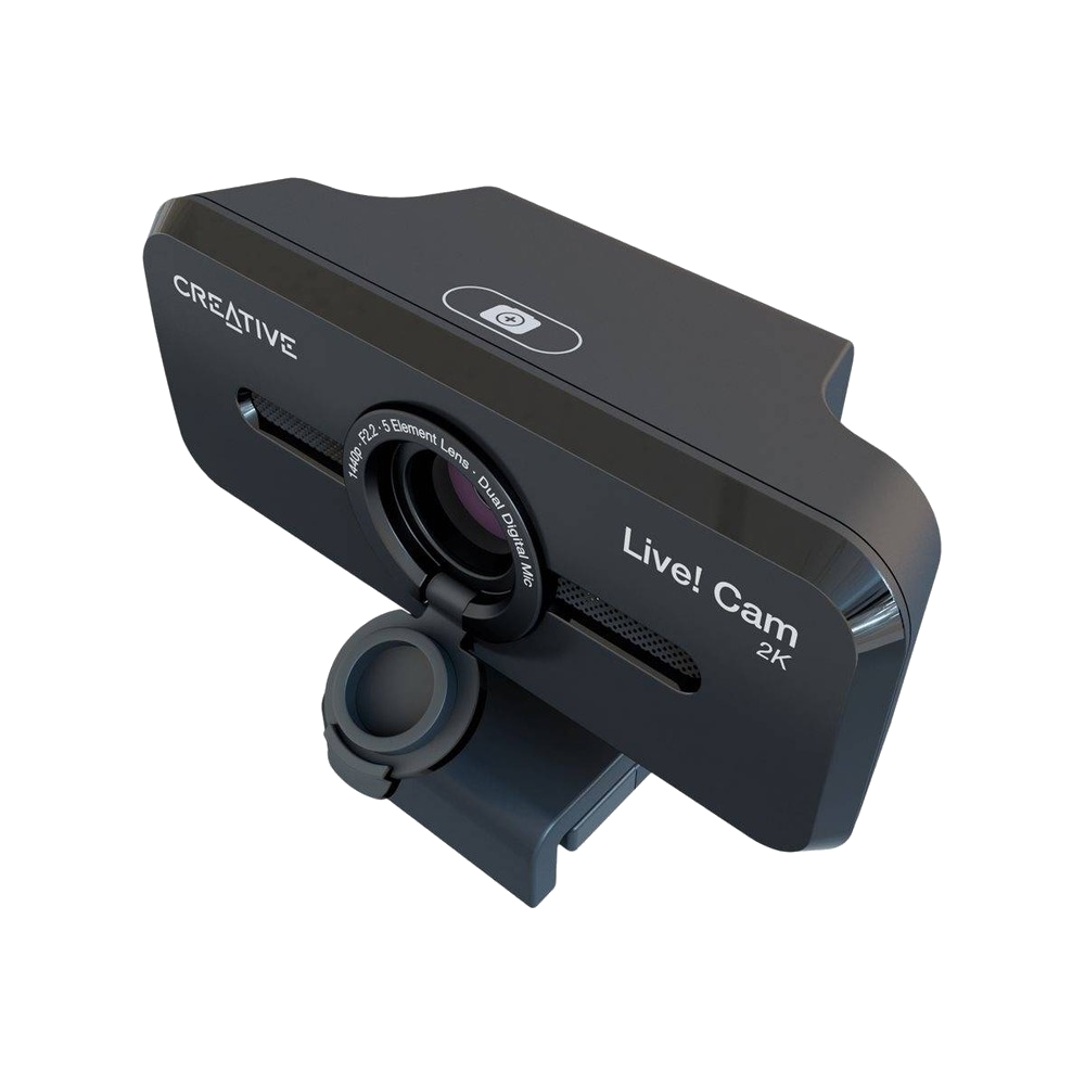 מצלמת רשת עם זום דיגיטלי ומיקרופונים מובנים Creative Live! Cam Sync V3 - 2K QHD 1080p - צבע שחור שנה אחריות ע