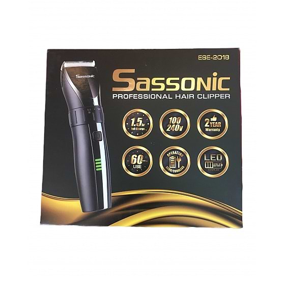 ماكينة قص شعر ביתית كهربائية וقابلة للشحن סسونيק موديل SASSONIC ESE-2018