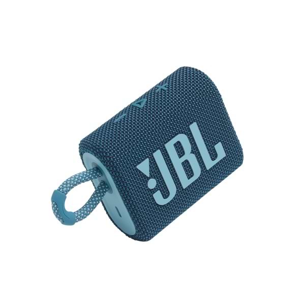 سماعة لاسلكي  موديل JBL GO 3 - لون ازرق ضمان لمدة عام من قبل المستورد الرسمي