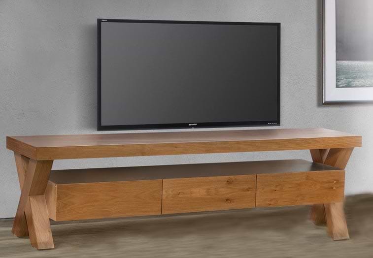 מערכת طاولات تلفزيون וطاولة לصالون ורטיגו עץ LEONARDO ليوناردو
