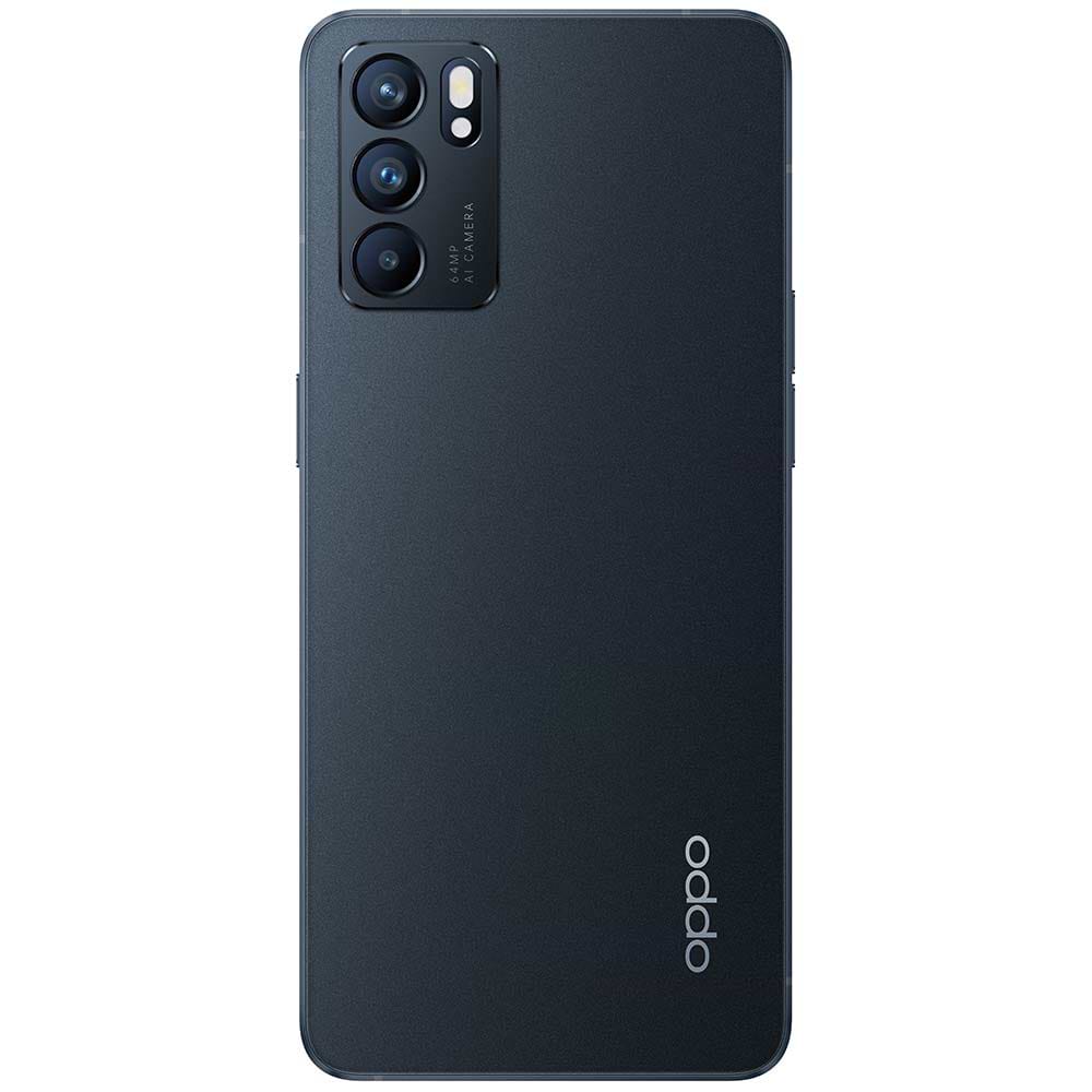 هاتف ذكي Oppo Reno 6 5G 128GB 8GB RAM - لون أسود ضمان لمدة سنتين من المستورد الرسمي