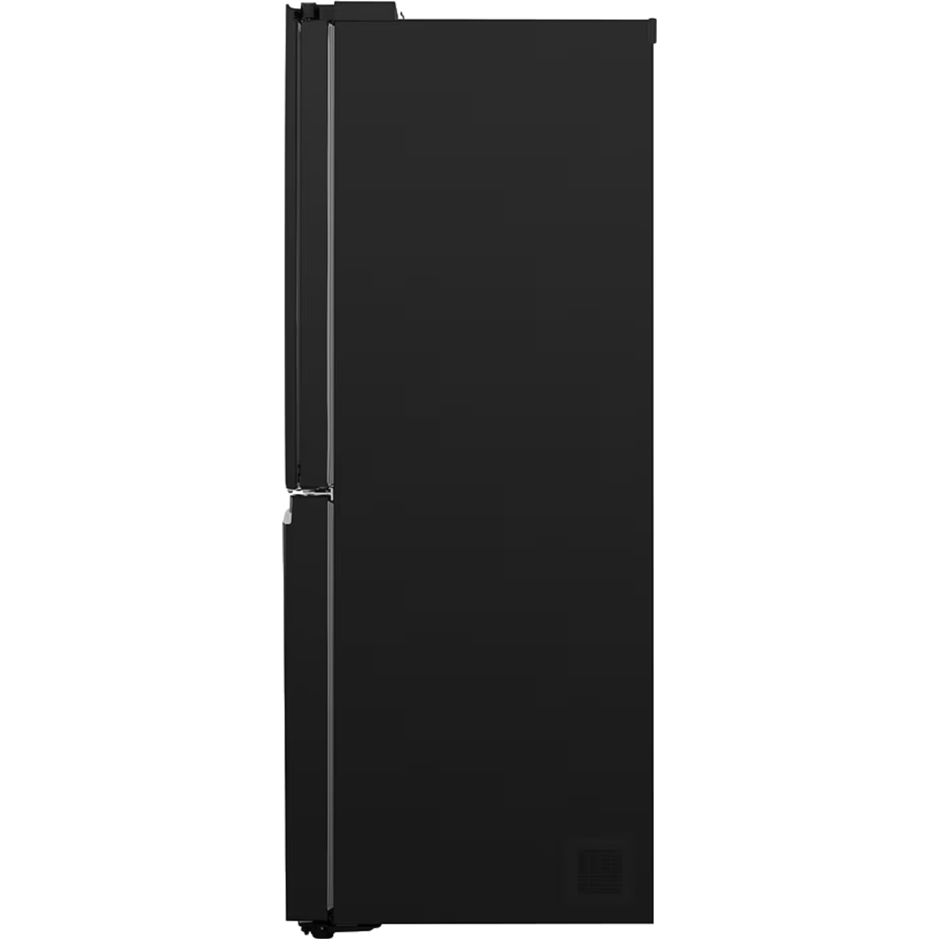 מקרר 4 דלתות מקפיא תחתון 530 ליטר LG GR-608BEDID עם התקן שבת מובנה - גימור זכוכית שחורה אחריות ע