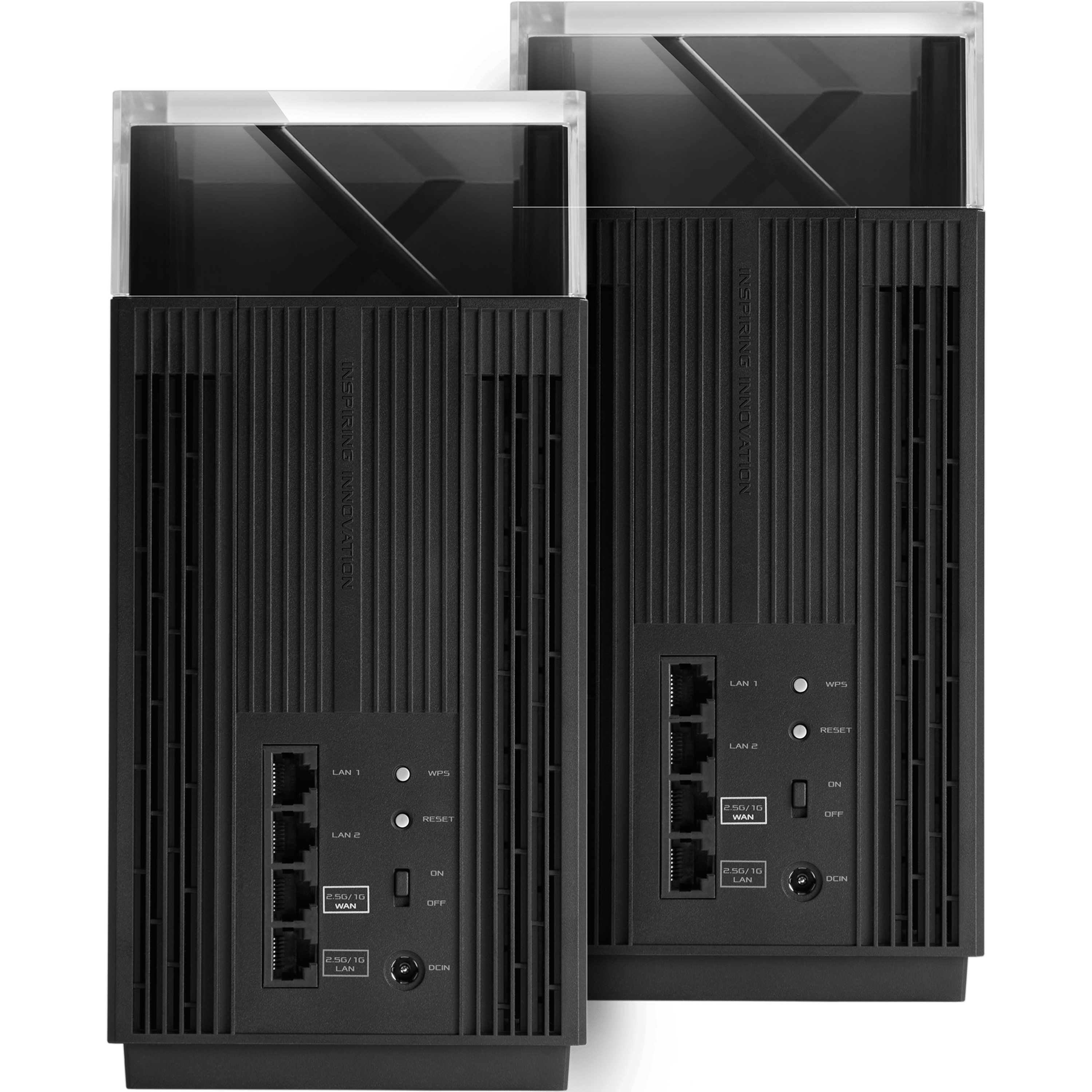 ראוטר אלחוטי Asus ZenWiFi Pro ET12 AXE11000 WiFi 6E שתי יחידות - צבע שחור שלוש שנות אחריות ע
