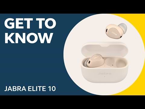 אוזניות תוך אוזן אלחוטיות Jabra Elite 10 Black