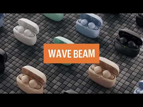 אוזניות אלחוטיות JBL Wave Beam TWS IP54 - צבע לבן שנה אחריות ע