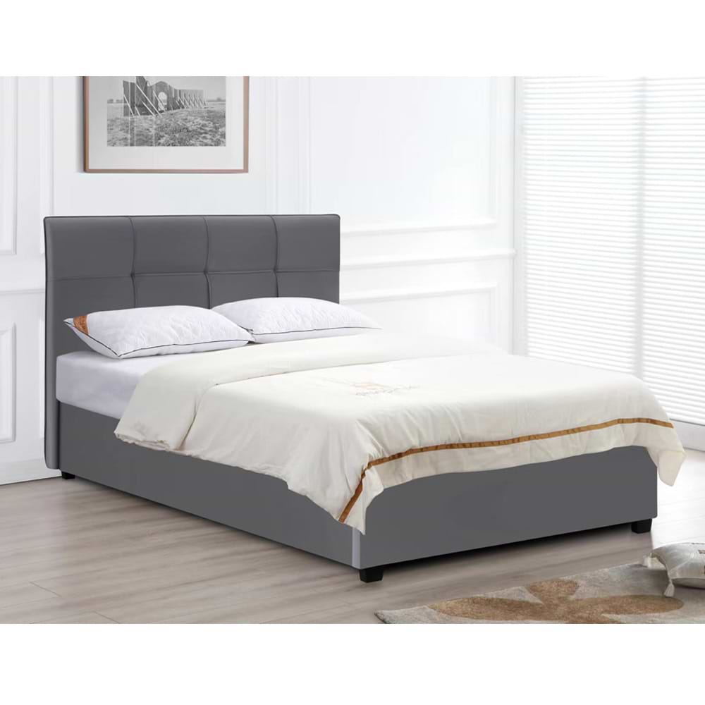 מיטה רחבה לנוער 120/190 עם ארגז דגם ענבל Home Decor בצבע אפור