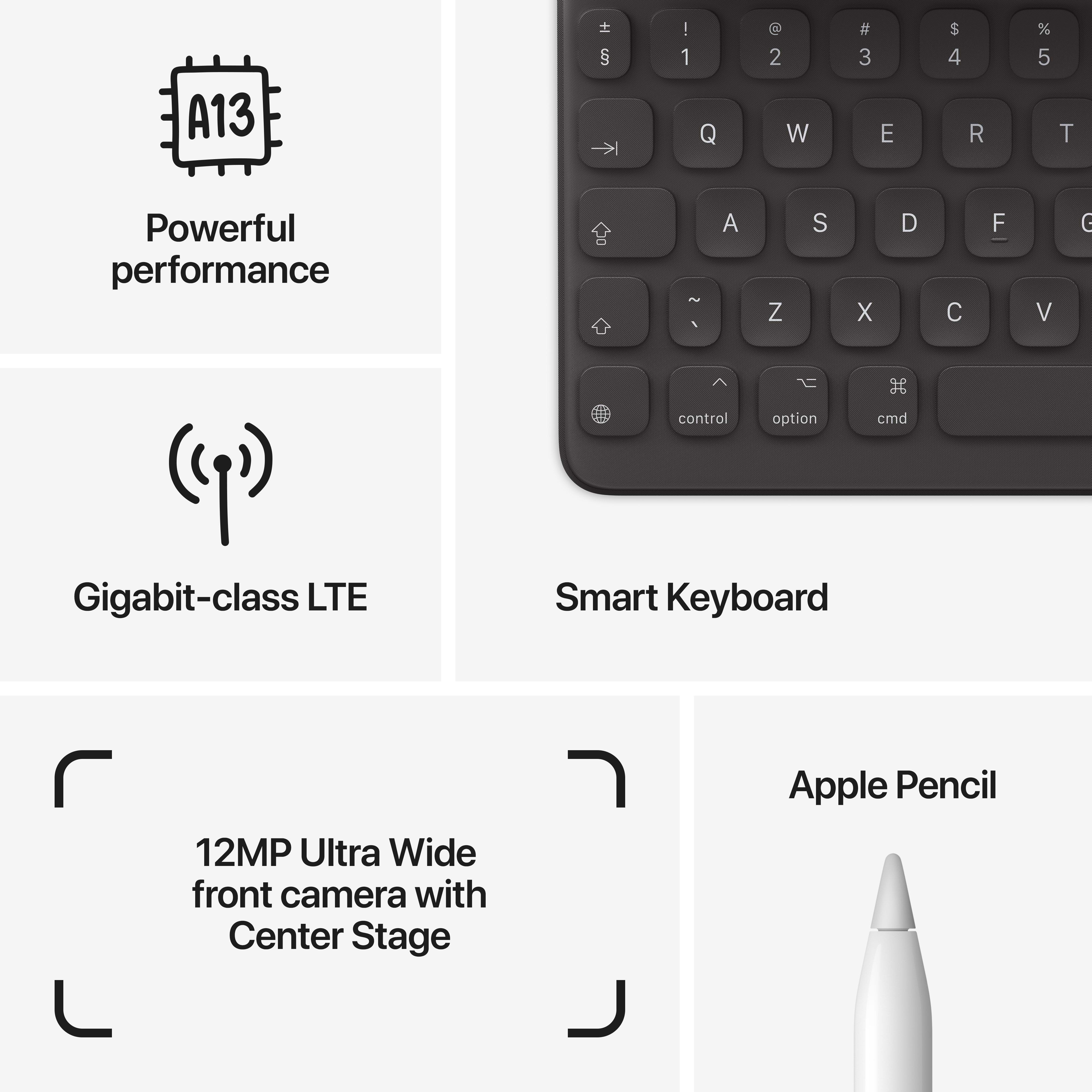 apple  9th gen 10.2-inch iPad Wi-Fi + Cellular 64GB - Space Grey  אייקון גרופ