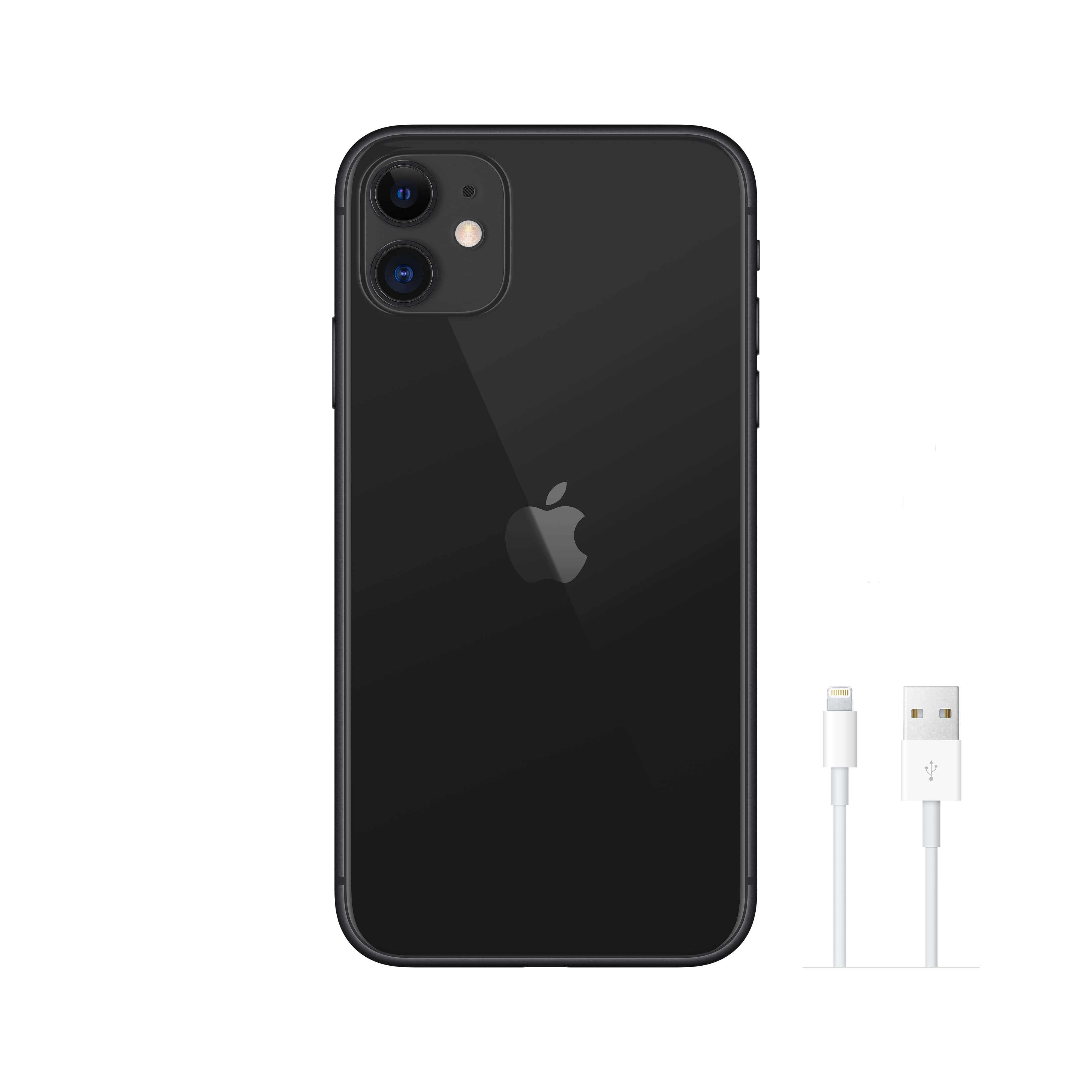 هاتف ذكي Apple iPhone 11 128GB - لون أسود ضمان لمدة عام من قبل المستورد الرسمي