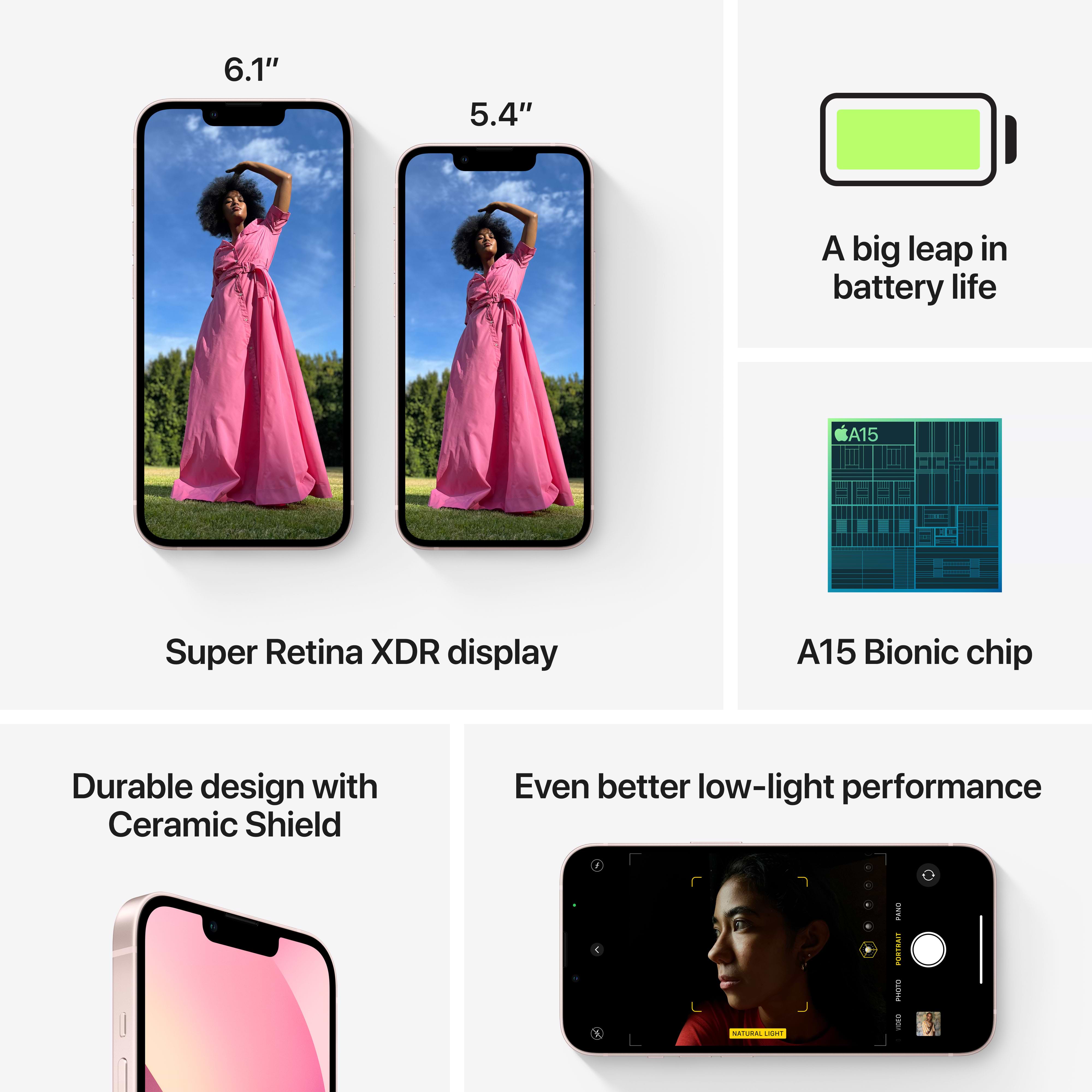 Apple  iPhone 13 256GB Pink אייקון גרופ