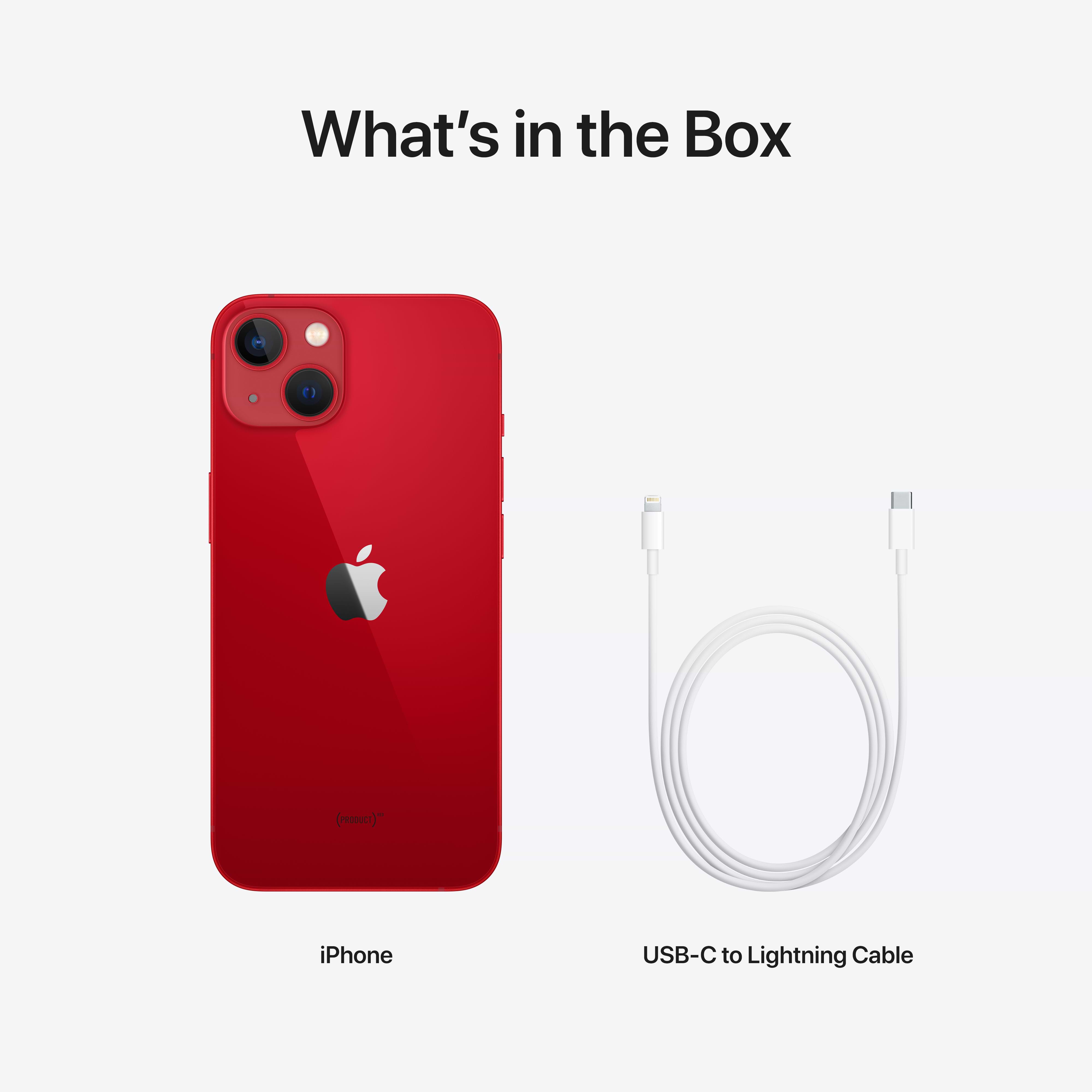 סמארטפון Apple iPhone 13 256GB - צבע אדום שנה אחריות ע