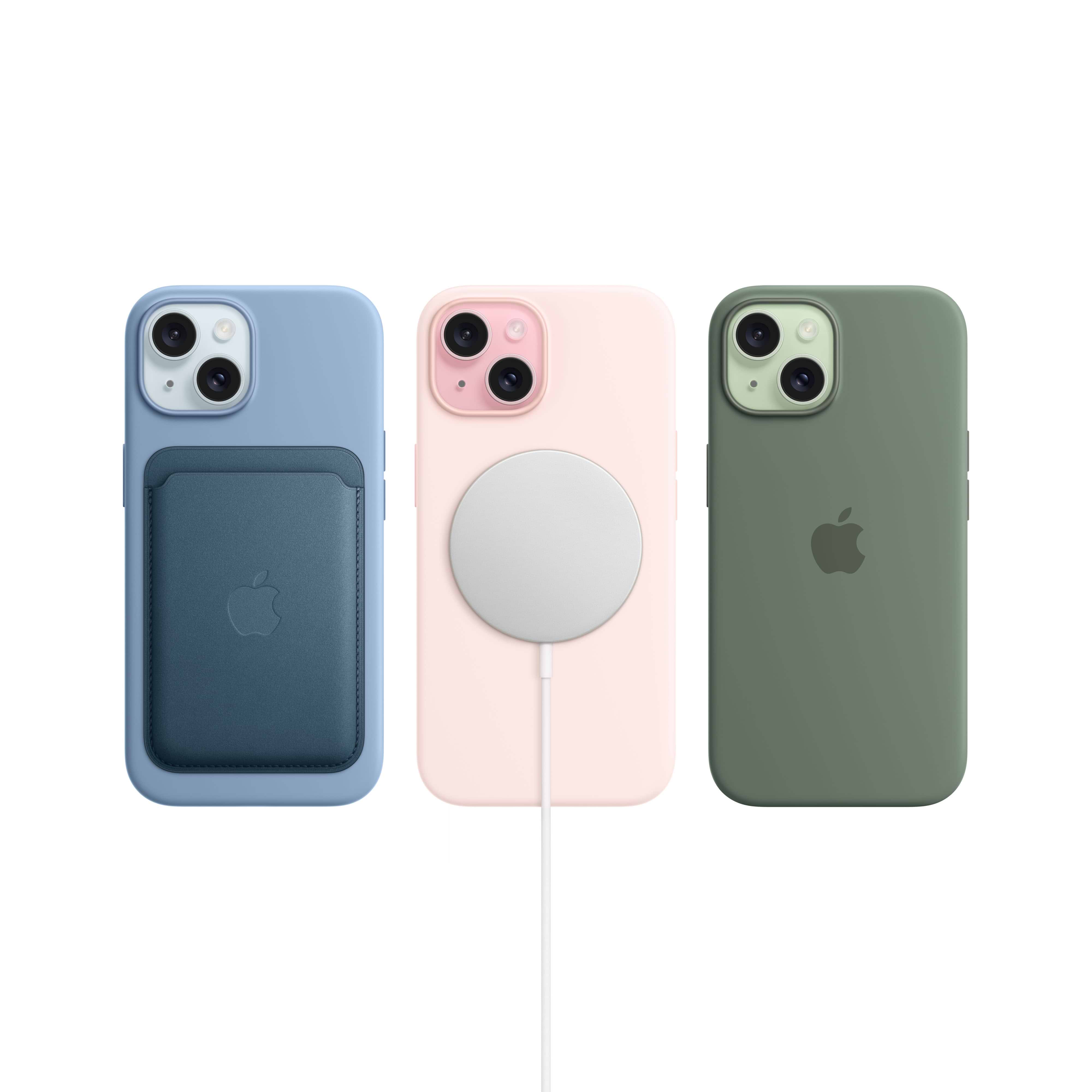 סמארטפון Apple iPhone 15 128GB - צבע ירוק שנה אחריות ע״י היבואן הרשמי 