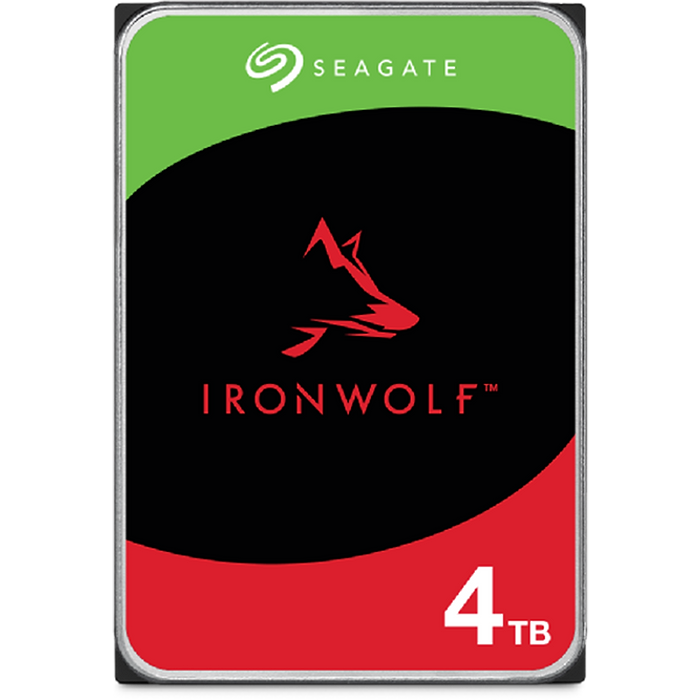 כונן קשיח פנימי 3.5 אינץ' Seagate IronWolf Nas 4TB Sata III 6GB/s - שנה אחריות עי יבואן הרשמי