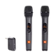 סט מיקרופונים אלחוטיים דיגיטליים JBL PartyBox Wireless Mic - צבע שחור שנה אחריות ע"י היבואן הרשמי