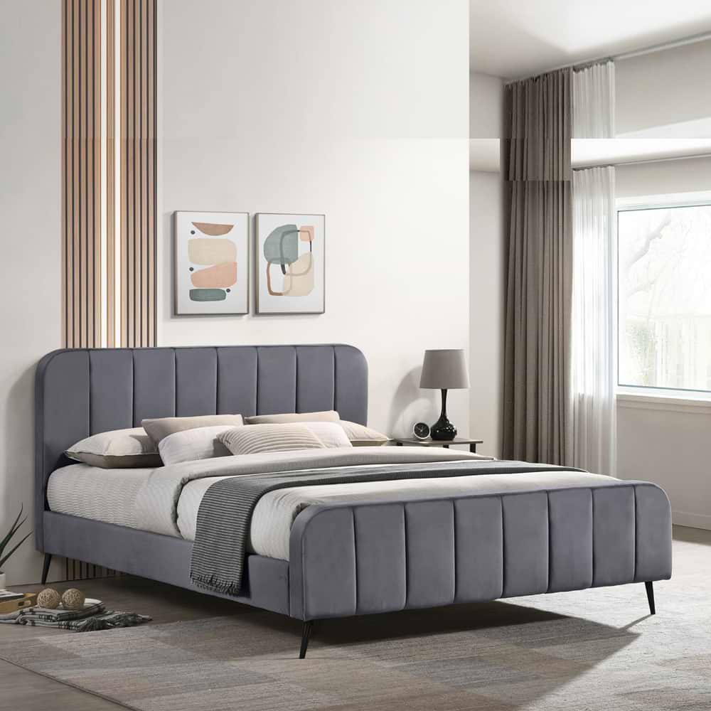 מיטה רחבה לנוער 120/190 דגם גוליאן Home Decor בצבע אפור